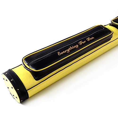 CUESOUL Soocoo Series 2x4/2x2 Hard Pool Cue Case -Holds 2 Cue Butt and 4 Cue Shafts,Four Color Available - color: 2x2-Yellow