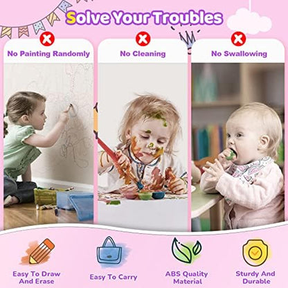 Kikidex Toddlers Toys Age 1-3, Magnetic Drawing Board, Doodle Board Pad Learning and Educational Toys for 1 2 3 Year Old Baby Kids Birthday Gift (Purple) - color: Purple