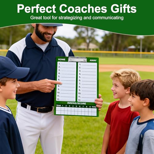 Baseball Lineup Board for Dugout, Double-Sided Dry Erase Clipboard Coaching Clipboard for Baseball, Softball, Softball Lineup Board with Marker, Baseball Coaching Accessories - style: BaseballBoard-Small