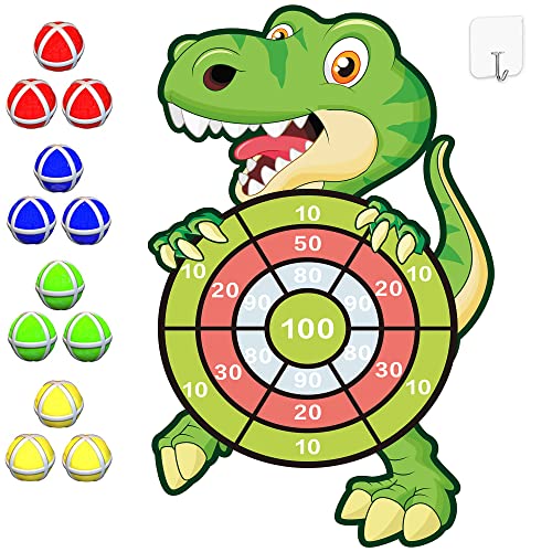 Dinosaur Toys for 3-12 Year Old Boys,30”Large Dart Board Kids Toys Age 4-12,Indoor Outdoor Games Dinosaur Birthday Party Supplies Favors Decorations,Stocking Stuffers for Kids