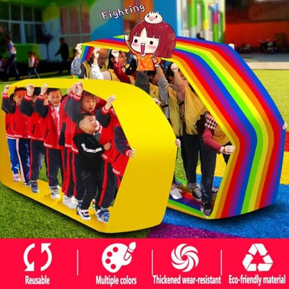 2 PCS Teamwork Games Playing Run Mat Outdoor Carnival Event Team Building Game(Kids-8M) - size: Kids-8M
