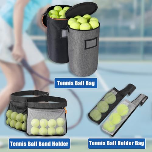 VISEMAN Portable Tennis Ball Basket for Training, Carrying and Storage - color: Black