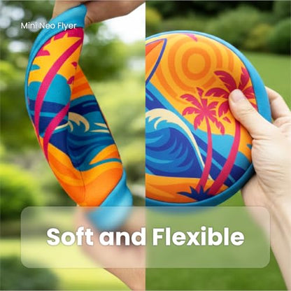 Soft Flying Disc Toy, Mini Lightweight SBR Foam Flyer, Flexible Safe Catch Flying Disc for Indoor Outdoor Play - style: D