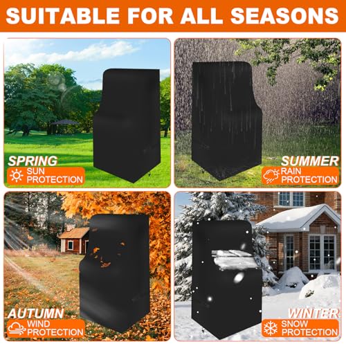 Arcade Machine Cover,Heavy Duty Waterproof 600D Oxford Outdoor Protection Covers for Electronic Game Machine and Full Size Video Game , Black(Black, 27*20*57in) - size: 27*20*57in