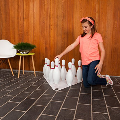 Champion SportsWeighted Foam Bowling Pin Set - color: White, size: 10 Pin Set (Ball Sold Separately)