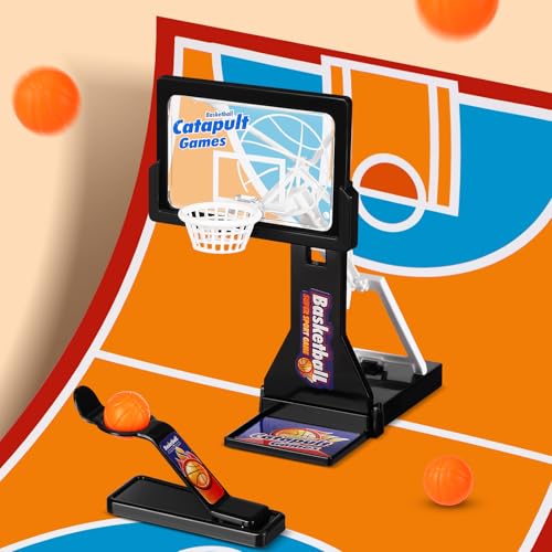 VioraWhite 16 Pack Basketball Game Toys Tabletop Basketball Shooting Game Mini Desktop Basketball Game Gift Desk Games for Adults Office Relax Reduce Stress Basketball Prize Party Favors Birthday Gift - color: Black