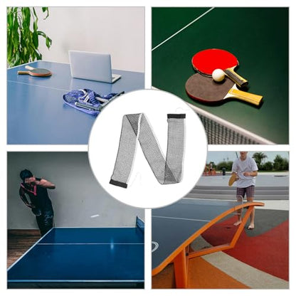 Portable Table Tennis Net Polyester-Cotton Lightweight Foldable Mesh Replacement for Indoor Outdoor Training and Recreational Game Use