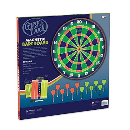 MindWare Magnetic Dart Board — Safe Dart Board for Kids & Adults Ages 8 & Up—Includes Quality Magnetic Dart Board, 12 Magnetic Darts & Rule Guide