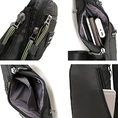 NICGID Sling Bag Chest Shoulder Backpack Crossbody Bags Casual Daypack for Men Women - color: Black