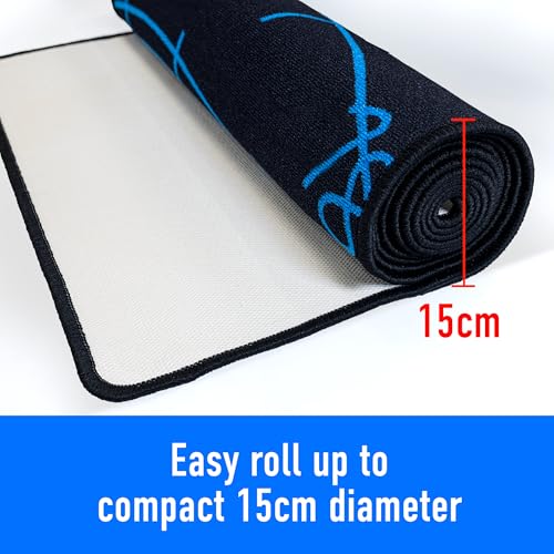 Harrows Darts Mat with Oche I Floor Protection I Non Slip I Professional Darts Mat Rubber Backing