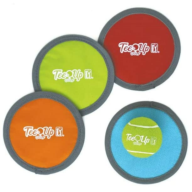 PGA Tour Tee-UP Golf Practice Disc Targets, Multi Color, 5" Diameter, 4 Pack