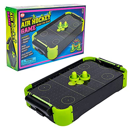 20"x12.25" NEON Wooden Tabletop AIR Hockey Game