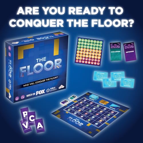 The Floor Board Game by TOMY - Officially Licensed Strategic Trivia Competition Based on the Hit TV Show - Fast-Paced Party and Family Game Night Activities - 2-10 Players - Ages 10 Years and Up