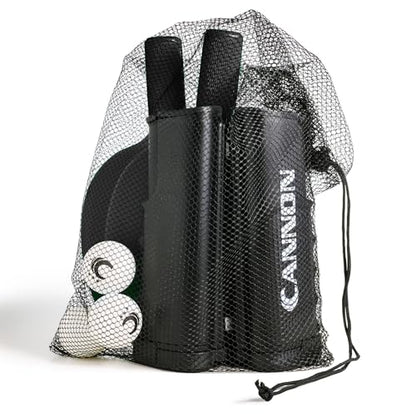Cannon Sports Table Tennis Set – 4 Unbreakable Paddles, 6 3-Star Balls, Retractable Net & Carry Bag – Clamp-On Portable Ping Pong Net Fits Tables up to 2 Inch Thick, Extends to 6 Feet - color: Black