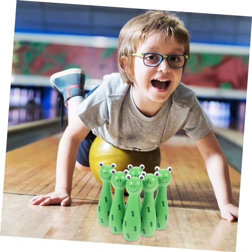 BESPORTBLE 1Set Bowling Set Interactive Frog Bowling Kit for Durable Bowling Balls for Desktop for Social Interaction and Coordination Skills