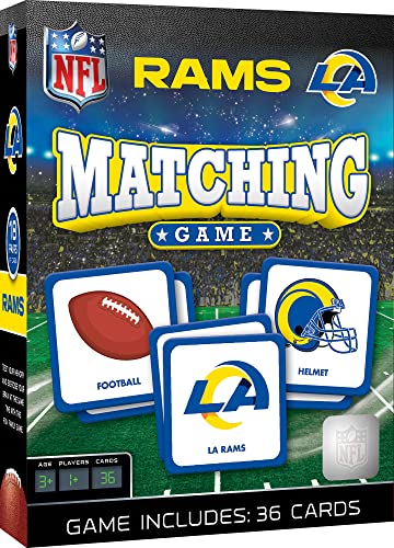 MasterPieces Sports Games - Los Angeles Rams NFL Matching Game - Game for Kids and Family - Laugh and Learn - style: Los Angeles Rams