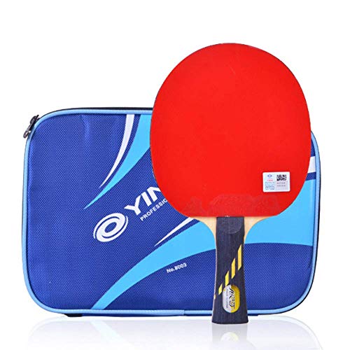 Professional Table Tennis Bat 9/10 Stars Advanced Ping Pong Bat 2 Layers of Carbon Fiber 5 Layers of Wood / 10 Stars/Long Handle (9 Stars Long Handle) - color: 9 Stars, size: Long handle