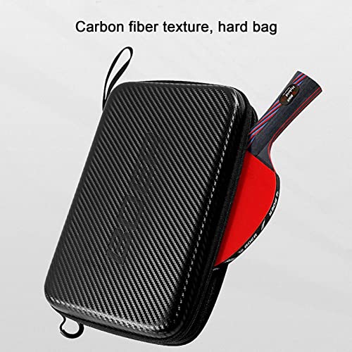 Table Tennis Paddle Case,Waterproof Table Tennis Paddle Hard Case, Padded Table Tennis Paddle Hard Case - Large Capacity Table Tennis Bat Bag Ball Storage Bag Carry Cases
