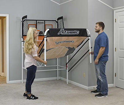 Atomic Slam Dunk Basketball Shootout Includes 4 Miniature Basketballs and Air Pump and Needle
