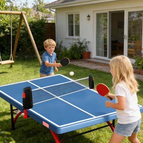 Retractable Table Tennis Net, Portable Quick Setup, 20x15x6cm, Sports Equipment, Adjustable Tennis Net and Post, Stable Clamp Support Use, for Home Indoor Practice Training
