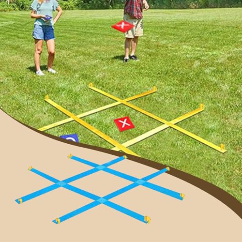 harayaa Bag Toss Game Giant Tac Toe Toss Game Game Throwing Target Feature Nylon Material Suitable for Family Gatherings Outdoor Parties Cam