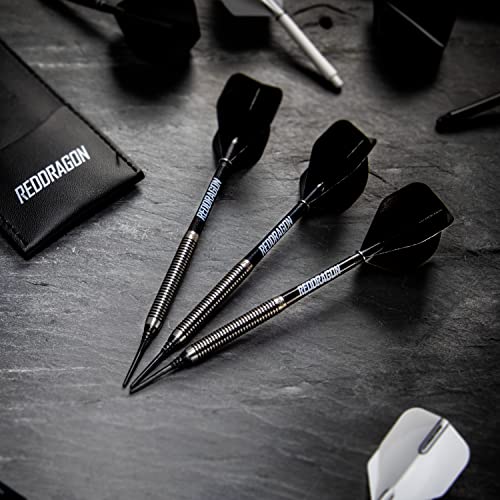 RED DRAGON Darts - Amberjack | Javelin | Pegasus | Razor Edge - Professional Tungsten Soft Tip Darts - Includes Dart Flights and Shafts - size: 18g