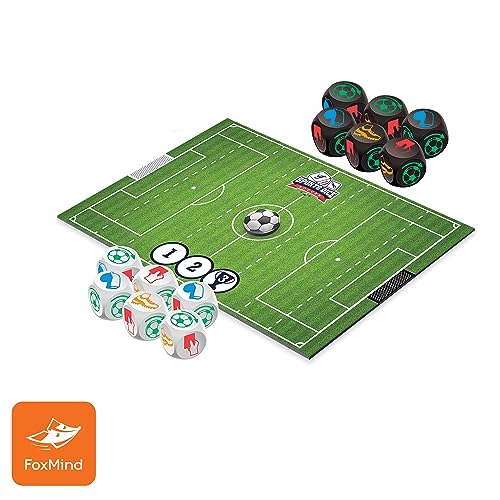 FoxMind Games: Sports Dice Soccer - Dice Board Game, Kick It Out of The Stadium, Easy to Learn & Fun to Play, 2 or 4 Players, Ages 7+
