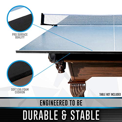 Franklin Sports Table Tennis Tables - Optima Table Tennis Tables - Indoor + Outdoor Tables - Official Size Conversion Tops - Mid-Size Tables for Kids - style: Conversion Top