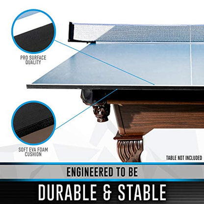 Franklin Sports Table Tennis Tables - Optima Table Tennis Tables - Indoor + Outdoor Tables - Official Size Conversion Tops - Mid-Size Tables for Kids - style: Conversion Top