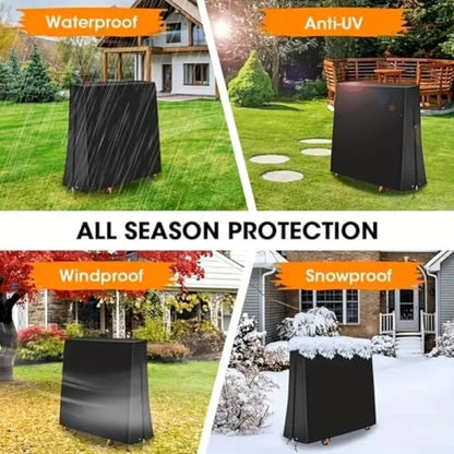 210D Oxford Table Tennis Table Cover Waterproof with Zipper for Outdoor for PING Pong Table 65x27.5x72.8 Inch Protection All Season