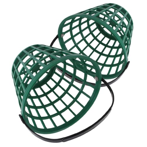 Luxshiny 2pcs Golf Ball Basket Large Capacity Storage Holder for Outdoor Plastic Containers for Balls Easy to Carry and Store - size: 20.00X20.00X15.00CM