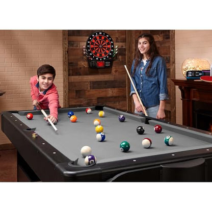 Fat Cat Original 3-in-1 7 Foot Pockey Multi Game Table, Air Hockey Table, Pool Table, and Table Tennis Combo with Accessories - color: Grey
