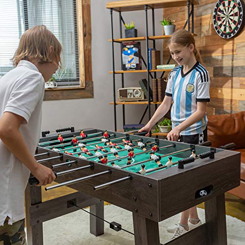 EastPoint Sports Classic Sport 48" Mid-Size Indoor Fairmont Foosball Table, Easy Setup, Grey