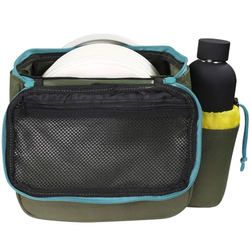 Axiom Discs Cell Disc Golf Starter Bag (Choose Your Favorite Color) - color: Olive/Tropic Blue/Golden Yellow