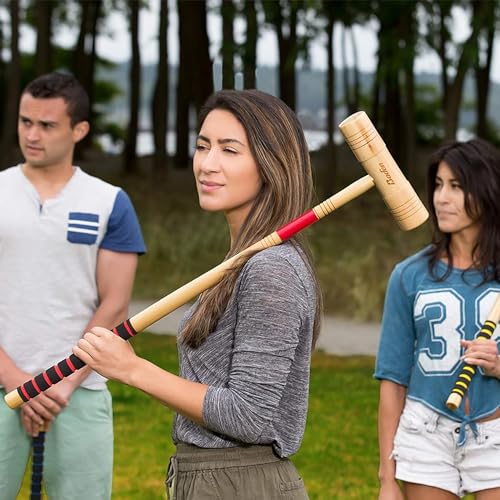 Baden 6-Player Champions Croquet Set with Soft Grip Handles Medium - style: Champions Series