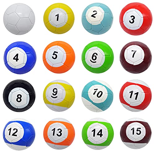 16 Pcs Snooker Balls Soccer Table Game Street Ball Huge Billiards Football for Pool Ball Toy Sport Inflatable - color: 7.87in