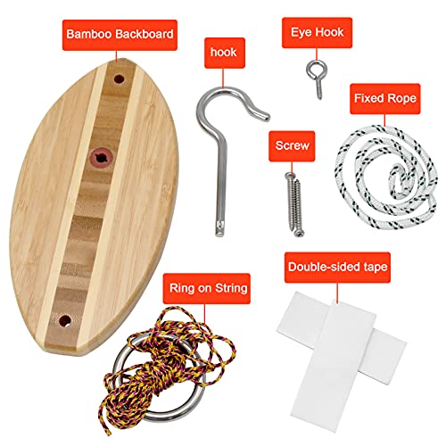 Hook and Ring Toss Game for Adults,Ring Toss Tailgating Game Set,Washer Game,Yard Games for Indoor/Outdoor Family Fun Party Game…