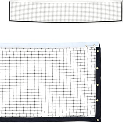 Professional Tennis Net 42ft x 3.5ft – 3.0mm Twisted PE, 4.5cm Mesh, UV/Waterproof, 6mm Steel Cable – Complete Kit with Poles & Ropes for Court, Backyard or Driveway