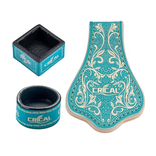 CRICAL Portable Magnetic Pool Chalk Holder Square Chalk Cube Holder Billiard Cue Accessory Gift Idea - color: CL-ChalkHolder Blue White-RS