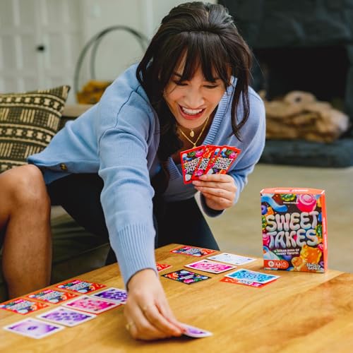 Hasbro Gaming Sweet Takes Game | Candy Themed Family Card Game for Kids, Teens, and Adults | 2 to 5 Players | 30 Mins. | Fun Summer Activities | Vacation Travel Essentials | Ages 8+