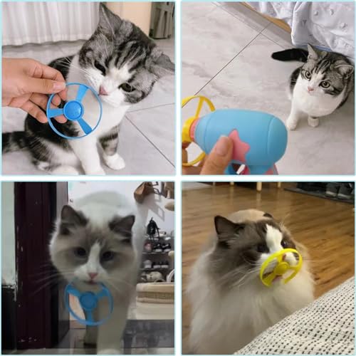 Cat Fetch Toy, Interactive Flying Cat Toy with 48 Propellers, Toys for Training Hunting Chasing(only Flying Propellers) - color: only 48 Propellers