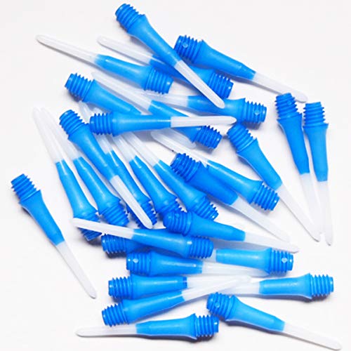 Lstyle Dart Tips: Original Lippoint - Soft Tip Dart Points - 2BA Thread - Regular Length - 2 Tone Blue 2 Pack - color: Dark Blue 2-Tone