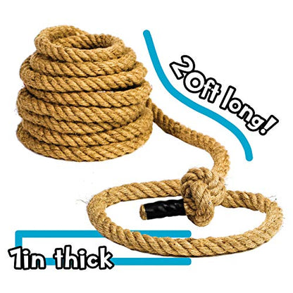 Franklin Field Day Tug of War Rope with Flag for Kids and Adults - Perfect for Team Building - 20ft Long