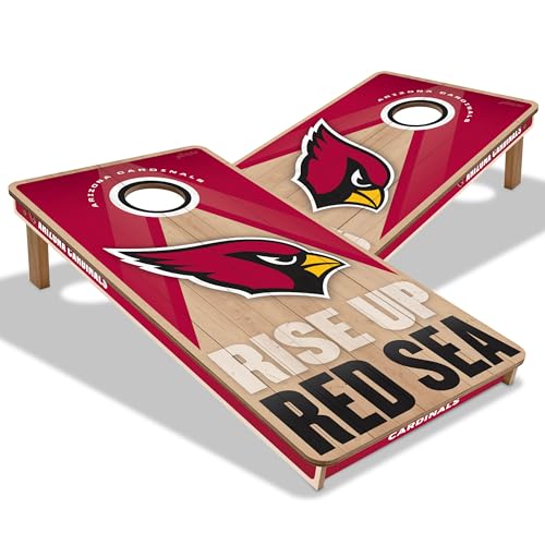 YouTheFan NFL 2' x 4' Slogan Series Professional Wood Cornhole Game - color: Arizona Cardinals