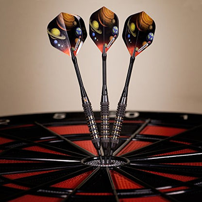Elkadart Orbital Soft Tip Darts with Storage/Travel Case - style: Ringed (18 Grams)