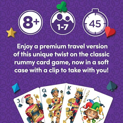 Five Crowns Travel Case Bundle, Cards, Scorecard Included – Card Game for Kids and Adults, Family Game Night, The Game isn’t Over Until The Kings Go Wild!, 5 Suited Rummy Style Card Game, Ages 8+ - style: Five Crowns Travel