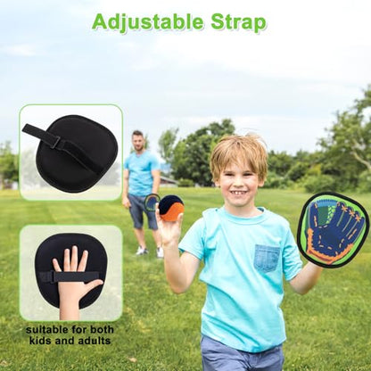 Toss and Catch Ball Game Outdoor Games for Kids Toys Baseball Games Beach Toys Baseball Training Paddle Ball Yard Pool Games Outside Toys for 3 4 5 6 7 8 Year Old Easter Gifts for Kids