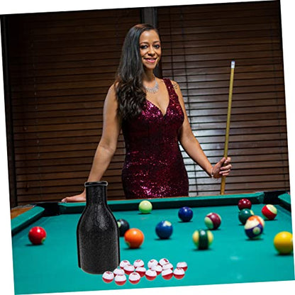 1 Set Dice Bottle Resin Dice Dices Pool Table Balls Tally Peas Red Pool Snooker Billiard Shaker Bottle Pool Shaker Bottle Snooker Accessory Snooker Bottle Dice Cup Billiards