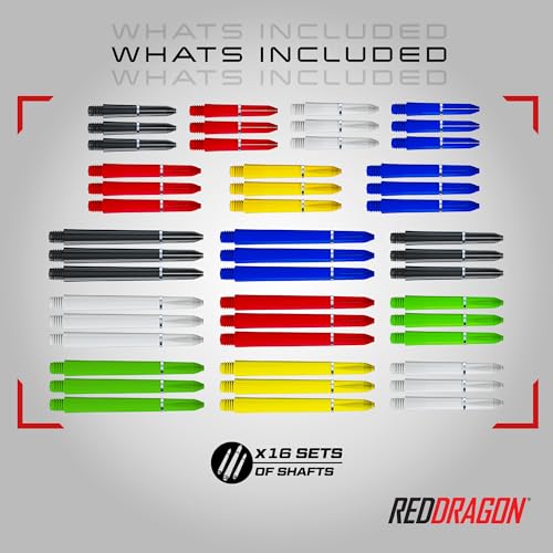 RED DRAGON Darts - Professional Darts Accessories - Choose from Full Dart Accessory Kit (Flights, Shafts, Finger Grip Wax & More) or Precision Dart Practice Rings - Multiple Options Available - style: Accessory Pack - 200 Piece