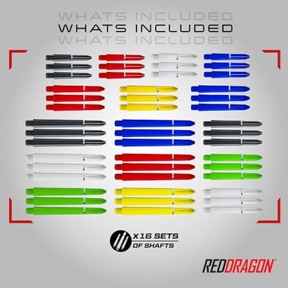 RED DRAGON Darts - Professional Darts Accessories - Choose from Full Dart Accessory Kit (Flights, Shafts, Finger Grip Wax & More) or Precision Dart Practice Rings - Multiple Options Available - style: Accessory Pack - 200 Piece